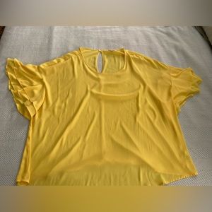 Gibson Latimer 2X Yellow blouse